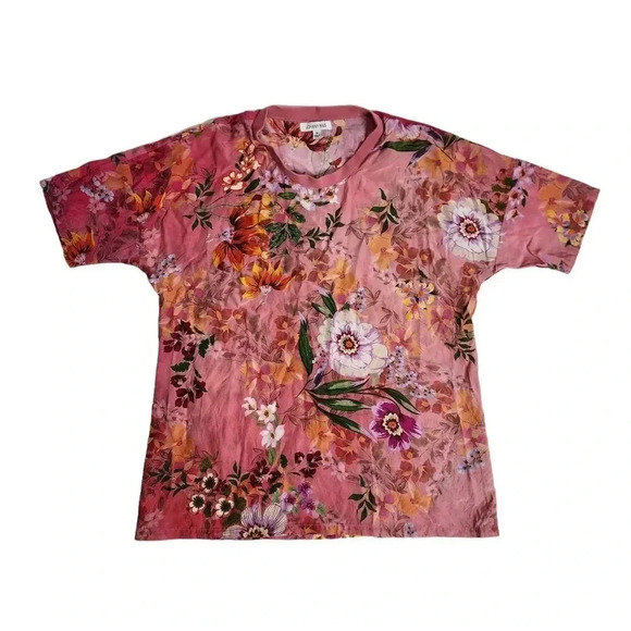 Johnny Was Bethia Cropped Floral Print Pajama Set Size XS - Picture 3 of 7